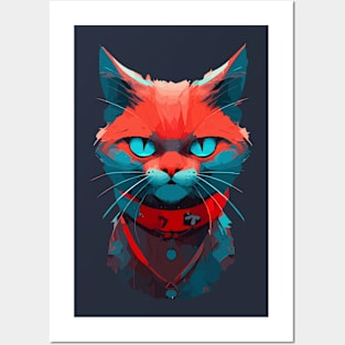 Cool anime cat Posters and Art